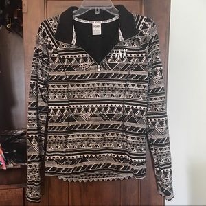 Geometric Quarter Zip Sweatshirt